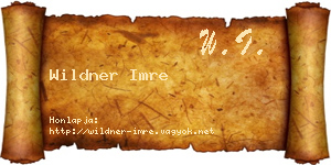Wildner Imre névjegykártya